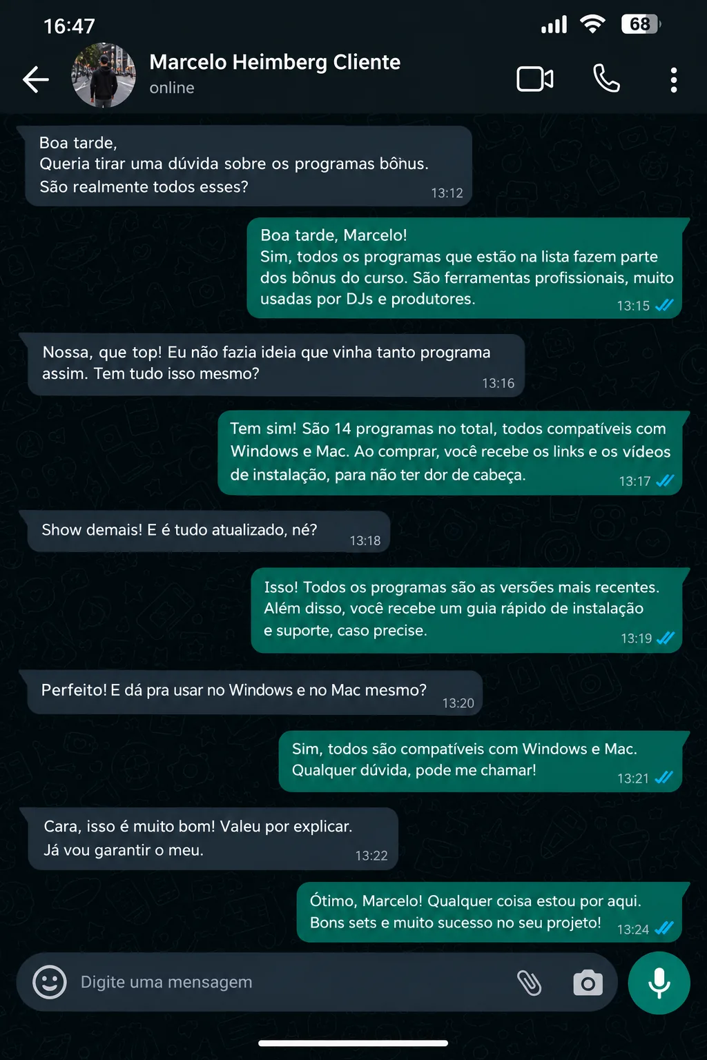 Avaliação de Marcelo Heimberg sobre o Pack Completo para DJs
