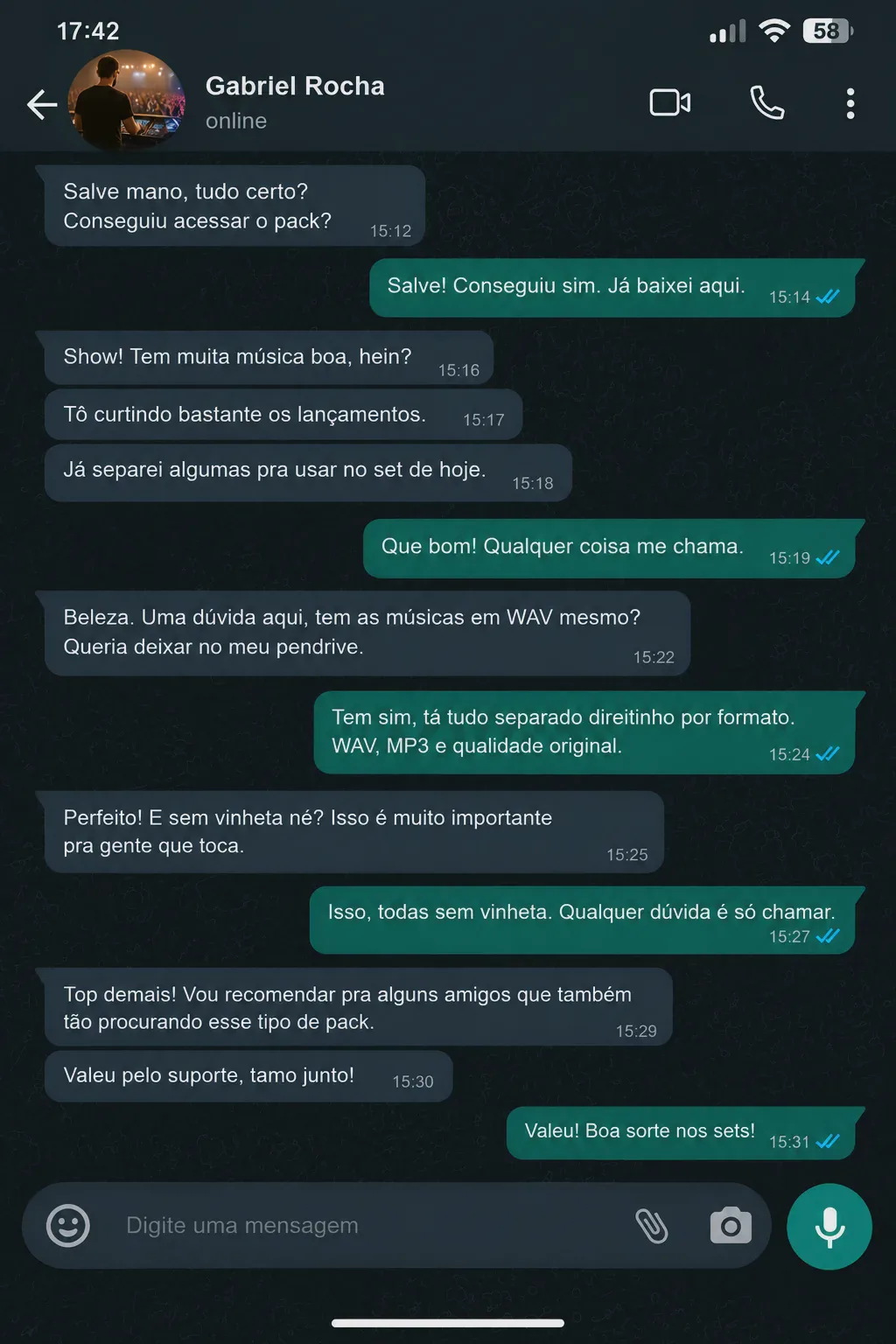 Avaliação de Gabriel Rocha sobre o Pack Completo para DJs